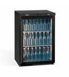 Image of Maxiglass MG3/150RG 147 Ltr Undercounter Single Glass Door Black Back Bar Bottle Cooler