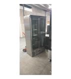 BAR20SS-GRADED 417 Ltr Upright Double Hinged Door Stainless Steel Back Bar Bottle Cooler - Graded
