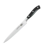 Fully Forged Slicing Knife Pointed Tip Black 20cm
