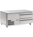 HUBC7-SS 196 Ltr 2 Drawer Refrigerated Chef Base Counter