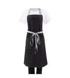 B981 Unisex Bib Apron Denim Black