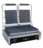 DM902 Electric Bistro Double Contact Panini Grill - Ribbed Top & Bottom