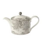 FE118 Crushed Velvet Grey Charnwood Tea Pot S S (Pack of 1)
