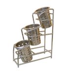 CE685 Chrome Plated Cutlery 3 Pot Holder