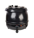 HED233 10 Ltr Black Cauldron Style Soup Kettle