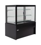 Kristall DB416-120 1200mm Wide Flat Glass Patisserie Serve Over Counter Display Fridge