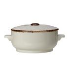 Image of VV795 Brown Dapple Casserole Dish Lid (Pack of 6)
