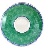 New Horizons W021 Marble Border Espresso Saucers Green 115mm