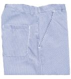 Q1025-L Chef Trousers Small Blue/White Check