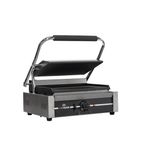 HEA787 Electric Single Contact Panini Grill - Ribbed Top & Bottom