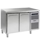 GASTRO K1407 CSG A DL/DR L2 Heavy Duty 345 Ltr 2 Door Stainless Steel Refrigerated Prep Counter