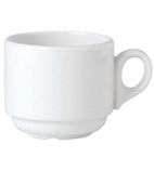 V0040 Simplicity White Atlanta Stacking Cups 212ml (Pack of 36)