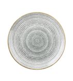 Studio Prints Homespun DA273 Stone Grey Coupe Plate 182mm (Pack of 12)