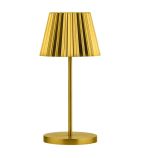 Dominica FU990 LED Cordless Table Lamp Brushed Gold 260mm (Pack of 6)