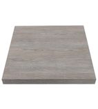 GR323 Pre-drilled Square Table Top Vintage Wood 600mm