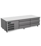 UBC20 355 Ltr 4 Drawer Stainless Steel Refrigerated Chef Base