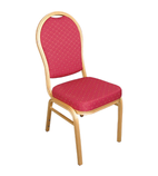 U525 Arched Back Banquet Chairs Red & Gold (Pack of 4)
