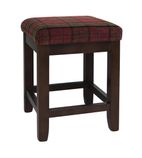 DY720 Dale Low Stools Claret Tartan (Pack of 2)