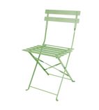 FT270 Pavement Style Steel Folding Chairs Light Green (Pack of 2)