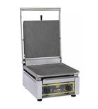 Professional PANINI XLE R Electric Single Contact Panini Grill - Ribbed Top & Bottom