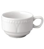 Buckingham White M523 Stackable Continental Coffee Cup (Pack of 24)