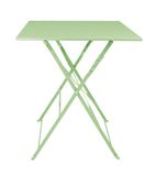 Image of FT271 Perth Light Green Pavement Style Table Square 600mm