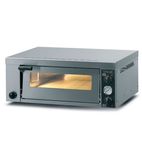 PO425 4 x 10" Stainless Steel Electric Countertop Single Deck Pizza Oven