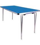 DM607 Contour Folding Table Blue 5ft