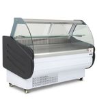 Image of BCG130WH 1340mm Wide Curved Glass Serve Over Counter Display Fridge