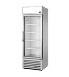 GDM-19T-HC~FGD01 538 Ltr Upright Single Glass Door Stainless Steel / Aluminium Display Fridge