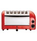 60154 6 Slice Vario Red Toaster