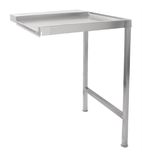 Image of T65ENR 650(W) x 650(D)mm Right Hand Entry Table For Classeq Passthrough Dishwashers