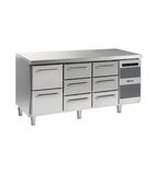 GASTRO K 1807 CSG A 2D/3D/3D L2 Heavy Duty 506 Ltr 8 Drawer Stainless Steel Refrigerated Prep Counter