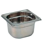K076 Stainless Steel 1/6 Gastronorm Tray 65mm