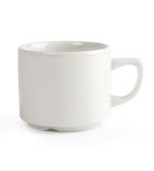 White P740 Stacking Tea Cups White 199ml (Pack of 24)