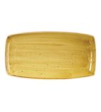 DF792 Rectangular Plates Mustard Seed Yellow 350 x 185mm