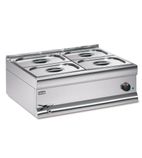Silverlink 600 BM7XBW 4 x 1/2GN Electric Countertop Wet Head Bain Marie + Dish Pack