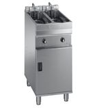 Image of Evolution EVO2200 P 2 x 7-8 Ltr Electric Freestanding Twin Tank Fryer With Oil Filtration (2 x Baskets) - 3 Phase