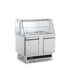 BSV7300-HC 232 Ltr 2 Door Stainless Steel Refrigerated Pizza / Saladette Prep Counter