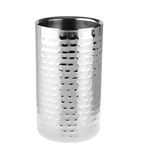 FU284 Stainless Steel Hammered Double Wall Wine Cooler
