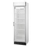 FKG410 381 Ltr Single Glass Door White Display Fridge With Canopy