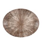 Orbit DY917 Churchill Stone Zircon Brown Oval Coupe Plates 270mm (Pack of 12)