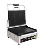 L530 Electric Single Contact Panini Grill - Ribbed Top & Flat Bottom