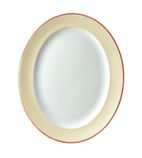 Churchill Sahara Oval Rimmed Plate - W168