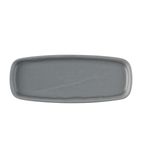 Image of FS958 Emerge Seattle Oblong Plate Grey 254x77mm (Pack of 6)
