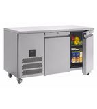Image of Jade MJC2-SA 374 Ltr 2 Door Stainless Steel Refrigerated Meat Prep Counter