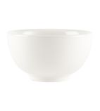 U717 Plain Whiteware Large Footed Bowl