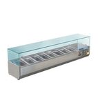 G-Series GD877 8 x 1/3GN Refrigerated Countertop Food Prep Display Topping Unit