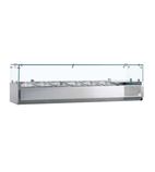 Image of GVC33-150 7 x 1/4GN Refrigerated Countertop Food Prep Display Topping Unit