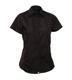 B181-XS Womens Cool Vent Chefs Shirt Black XS